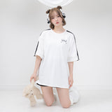 リボンアローバックプリントビッグTシャツ