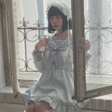 セーラーレースフリルビジューブラウス