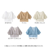 【メール便】2WAYバルーンスリーブショートブラウス