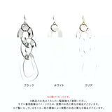 トリプルフープクリアカラーピアス