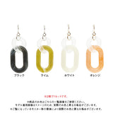 クリアミックスイレギュラーフープピアス