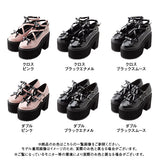 クロスorダブルベルトリボンパンプス