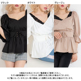 【メール便】カシュクールコルセットシャツチュニック