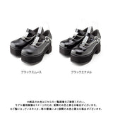 ダブルチェーンベルトパンプス