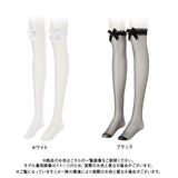シースルーフリルリボンニーハイソックス