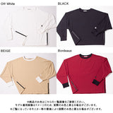 Side waterproof zip long sleeves tee
