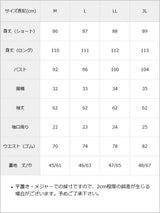 配色角襟ワンピース