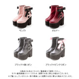 サイドレースアップショートブーツ