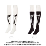 【メール便】モノトーンリボンハイソックス