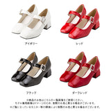 ビジューバックルレディパンプス
