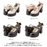 バックリボンキラキラバックルベルトローファー