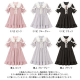 コットンレースフリルワンピース