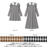ミニチェックレトロワンピース