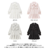 ボウタイティアードミニワンピース